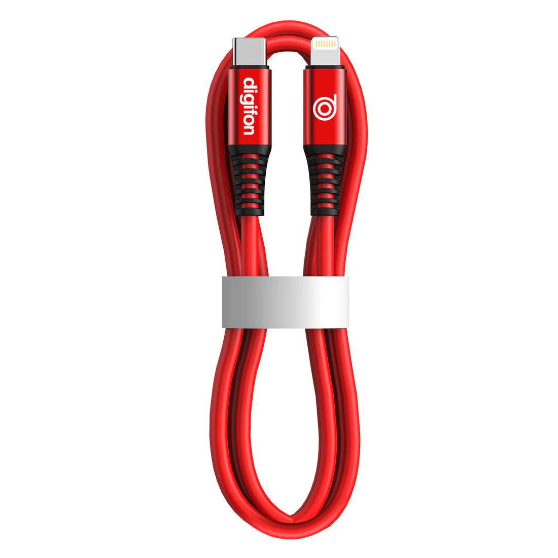 Digifon Cheetah USB-C to Lightning 2m Cable 30W – Red