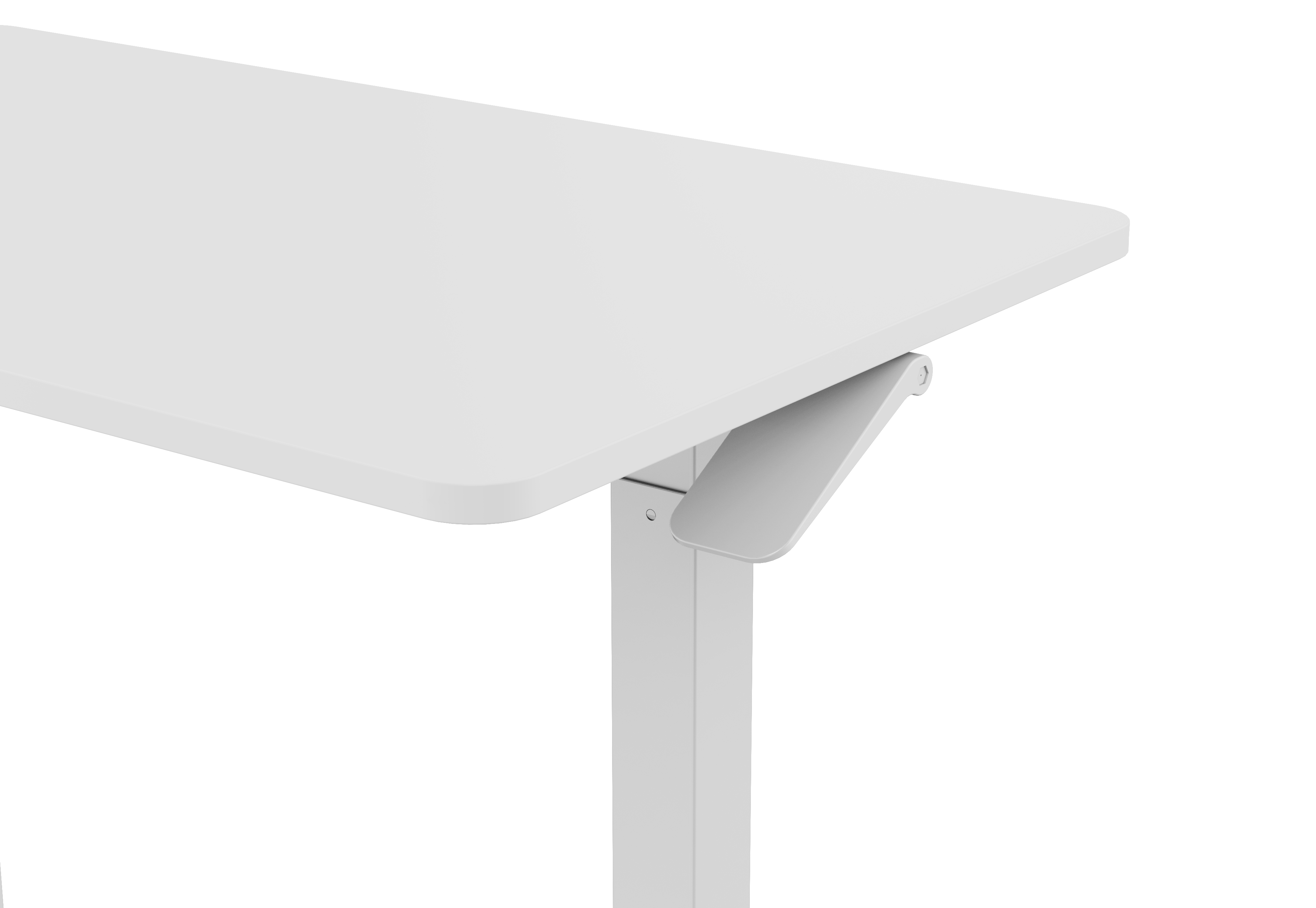 FlexiSpot Gas-Lift Adjustable Table – White PB Board (800 × 500 mm)