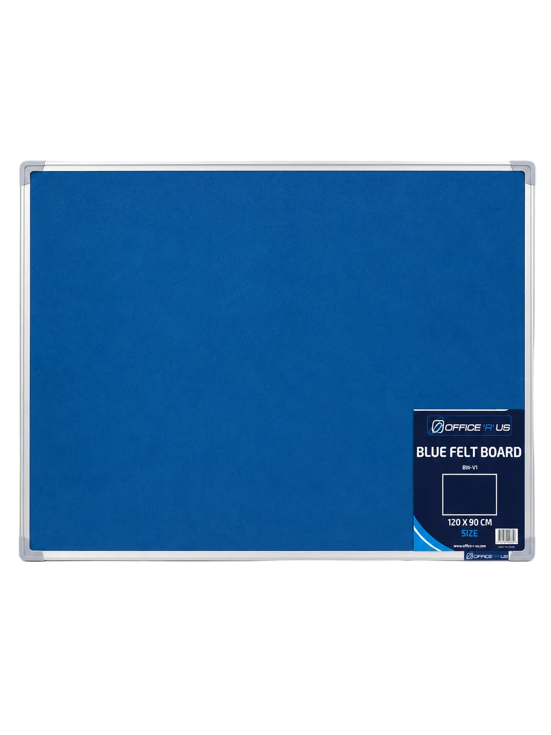 120 x 90cm Felt Notice Board with Aluminium Frame