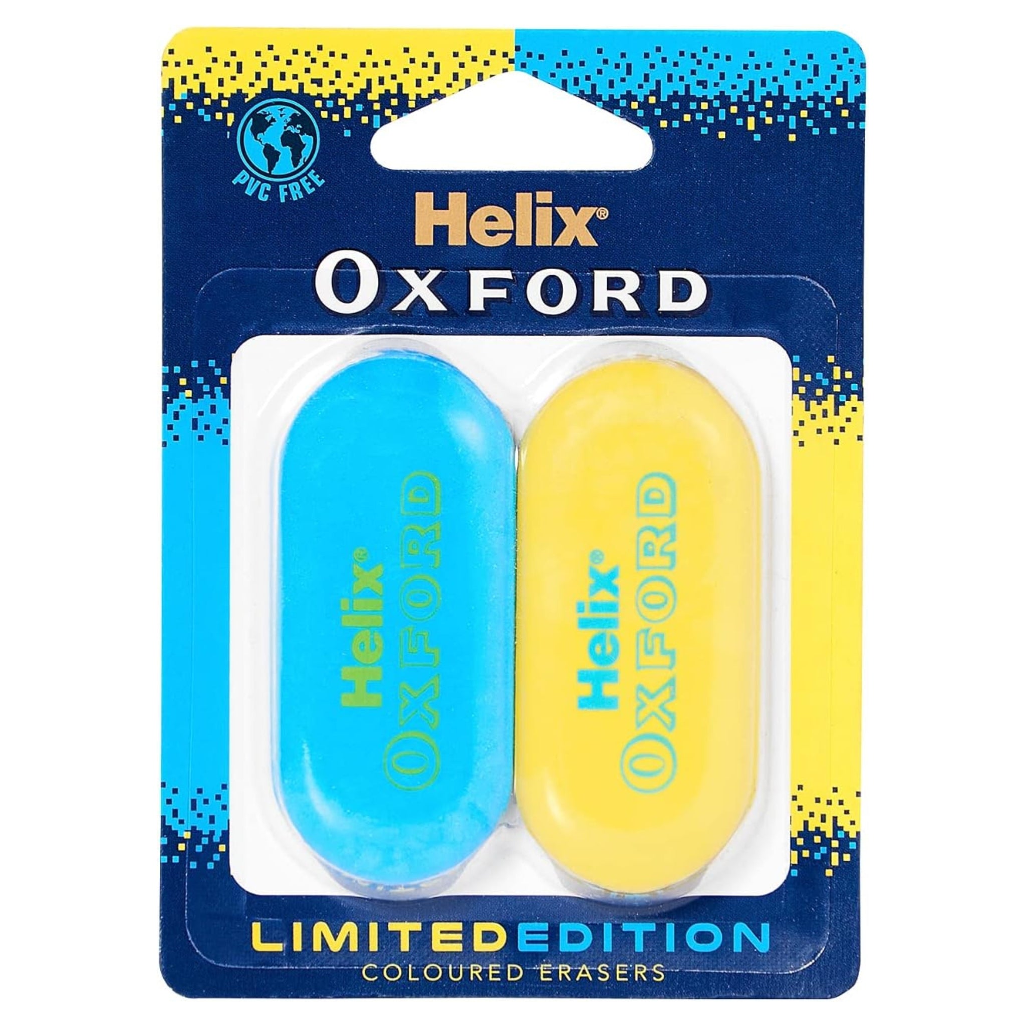 Helix Oxford Clash Twin Pack Eraser