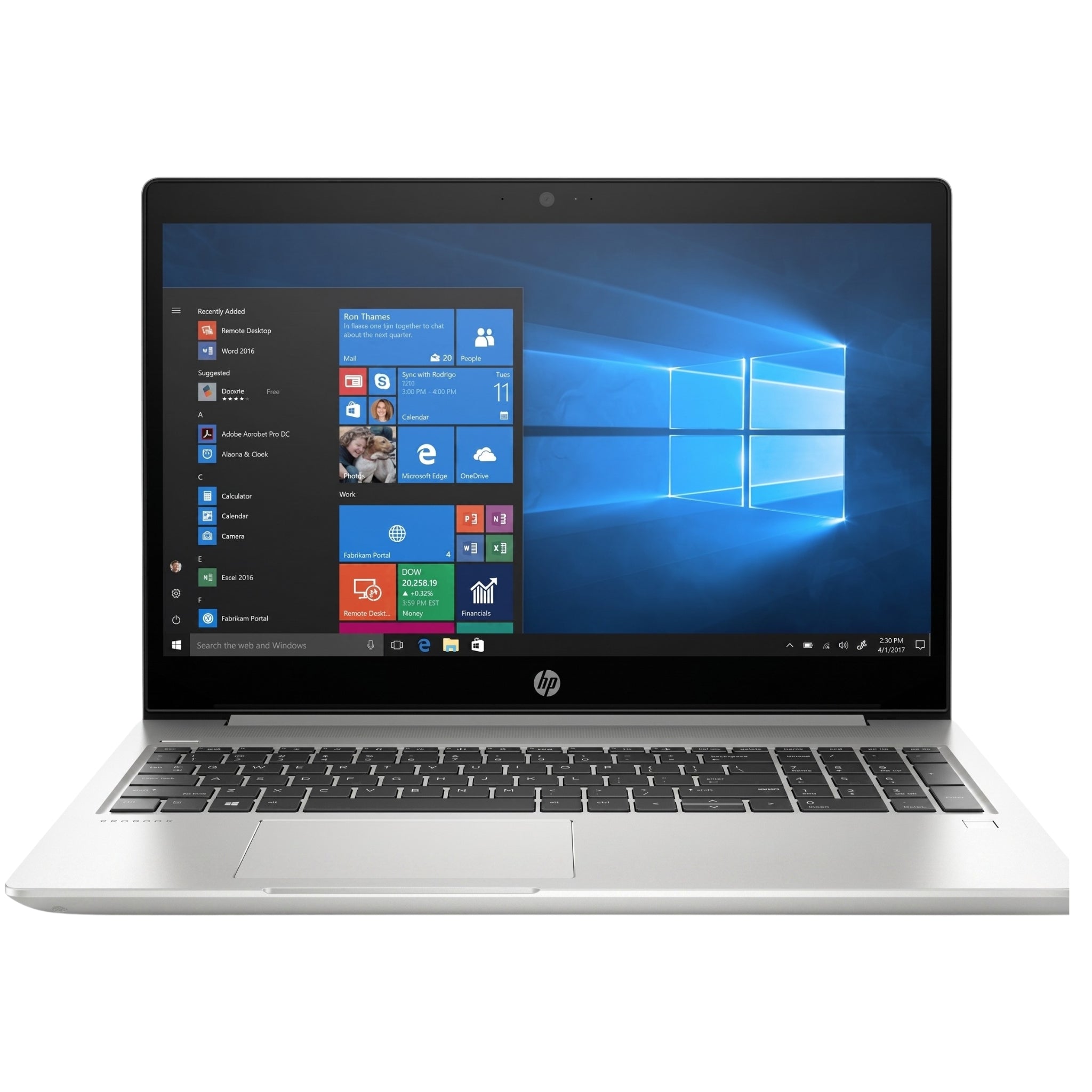 HP ProBook G6-455R AMD Ryzen 7 16GB RAM 512GB SSD 15.6" Screen Win10 Pro Natural