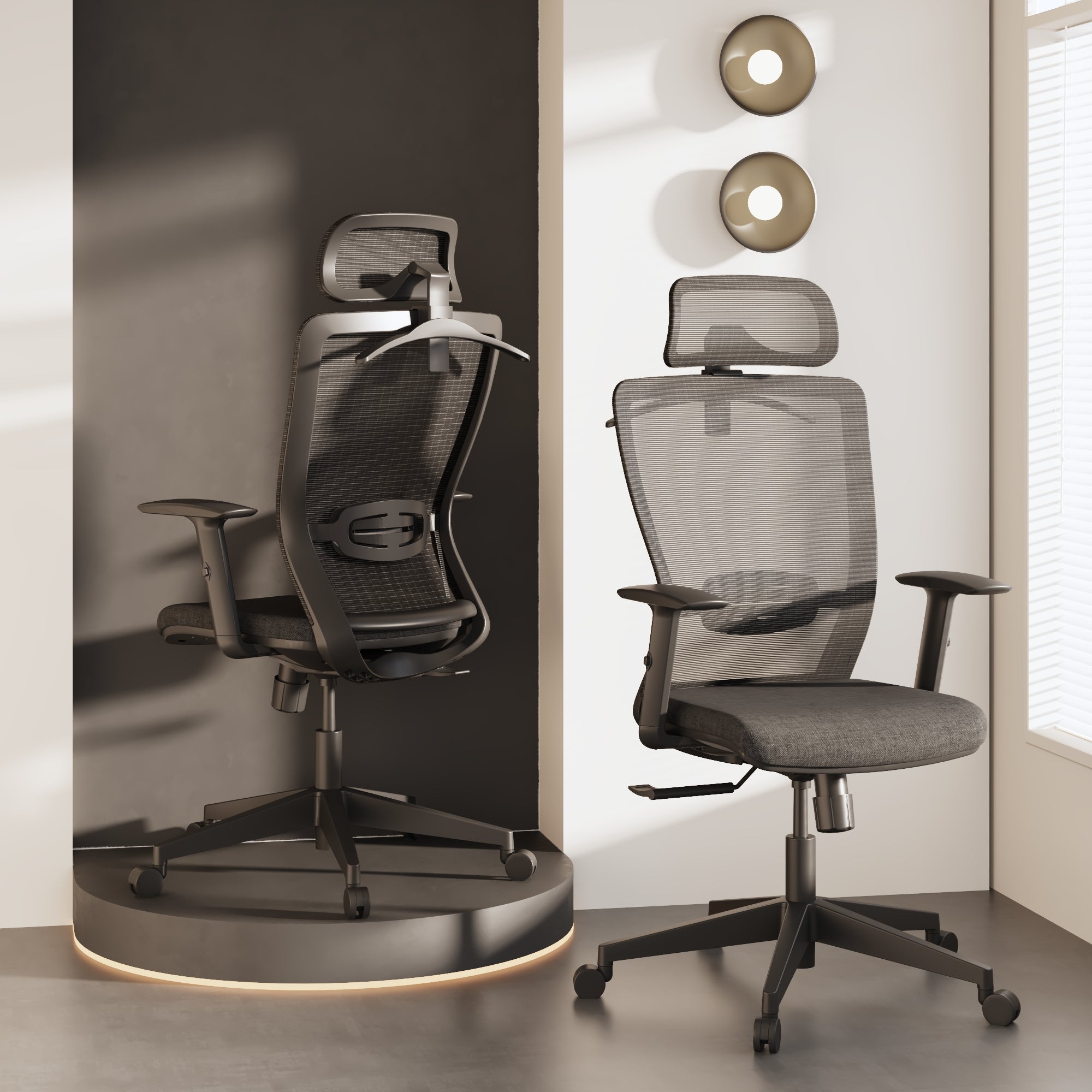 FlexiSpot Ergonomic Office Chair - Black