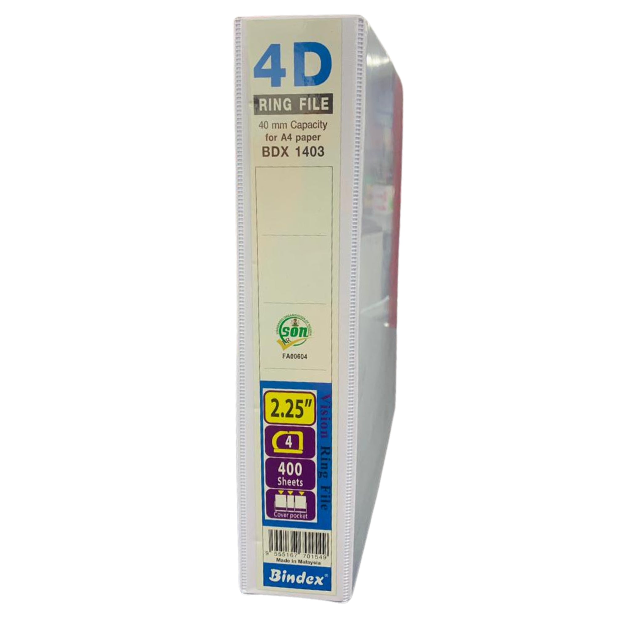 Bindex 4D Ring Presentation File - Office R Us Lagos