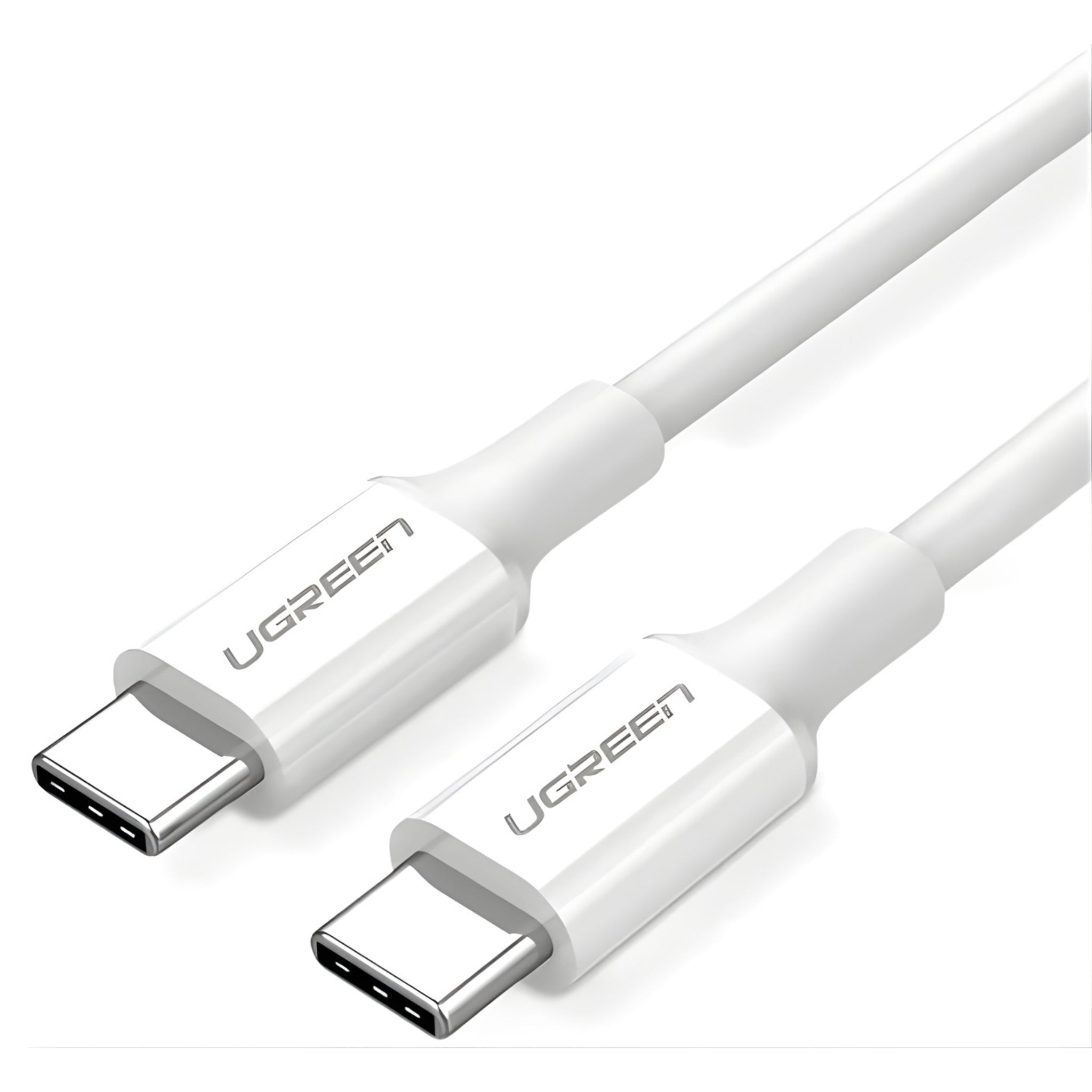 UGREEN USB-C to USB-C PD Fast Charging Cable (100W, 5A, 2m, White)