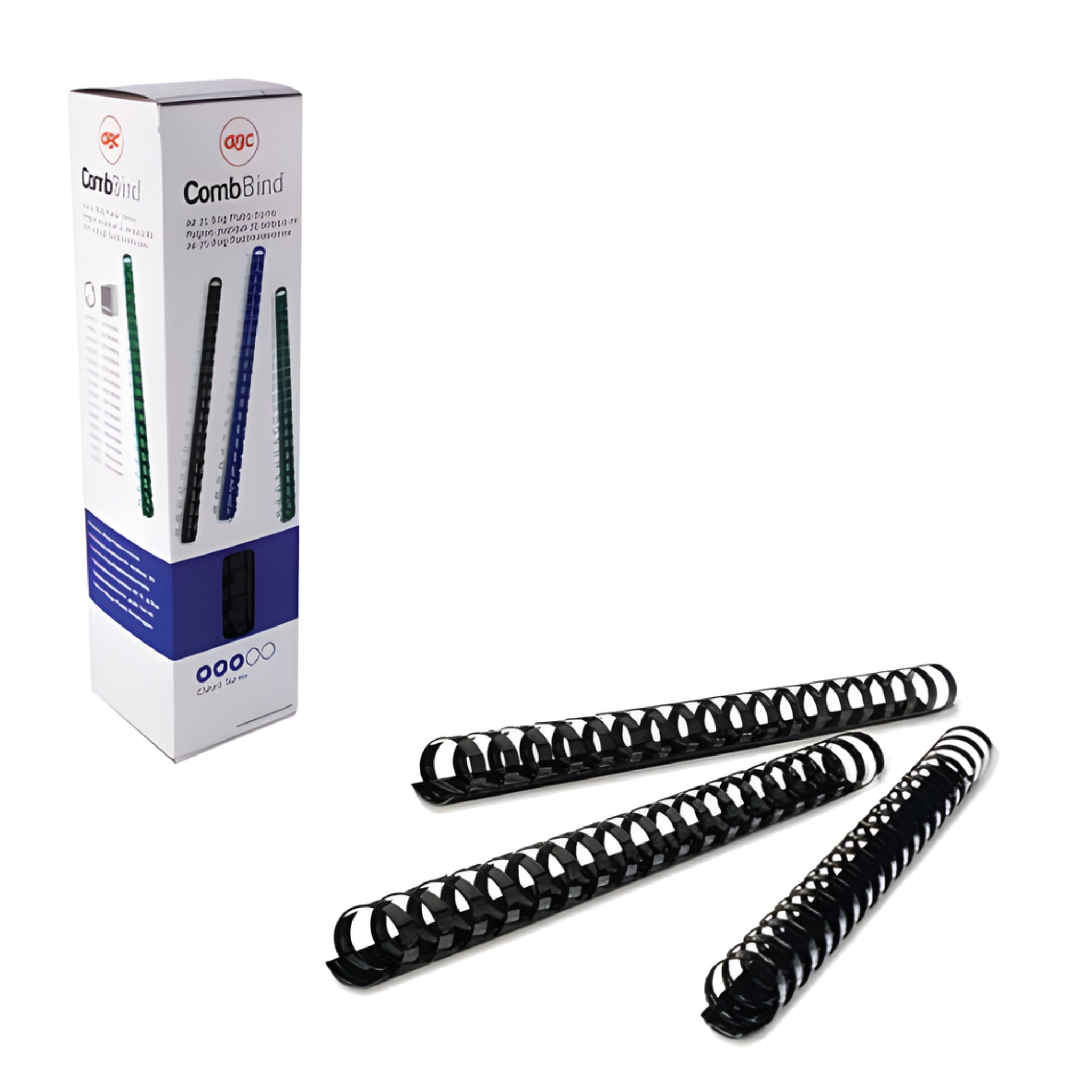 GBC CombBind Binding Combs A4 38 mm Black (Pack 100)