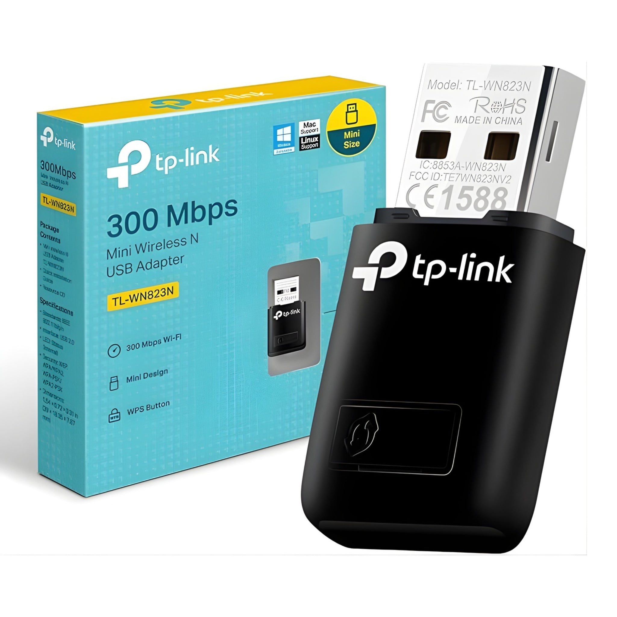TP-Link 300 Mbps Mini Wireless N USB Adapter