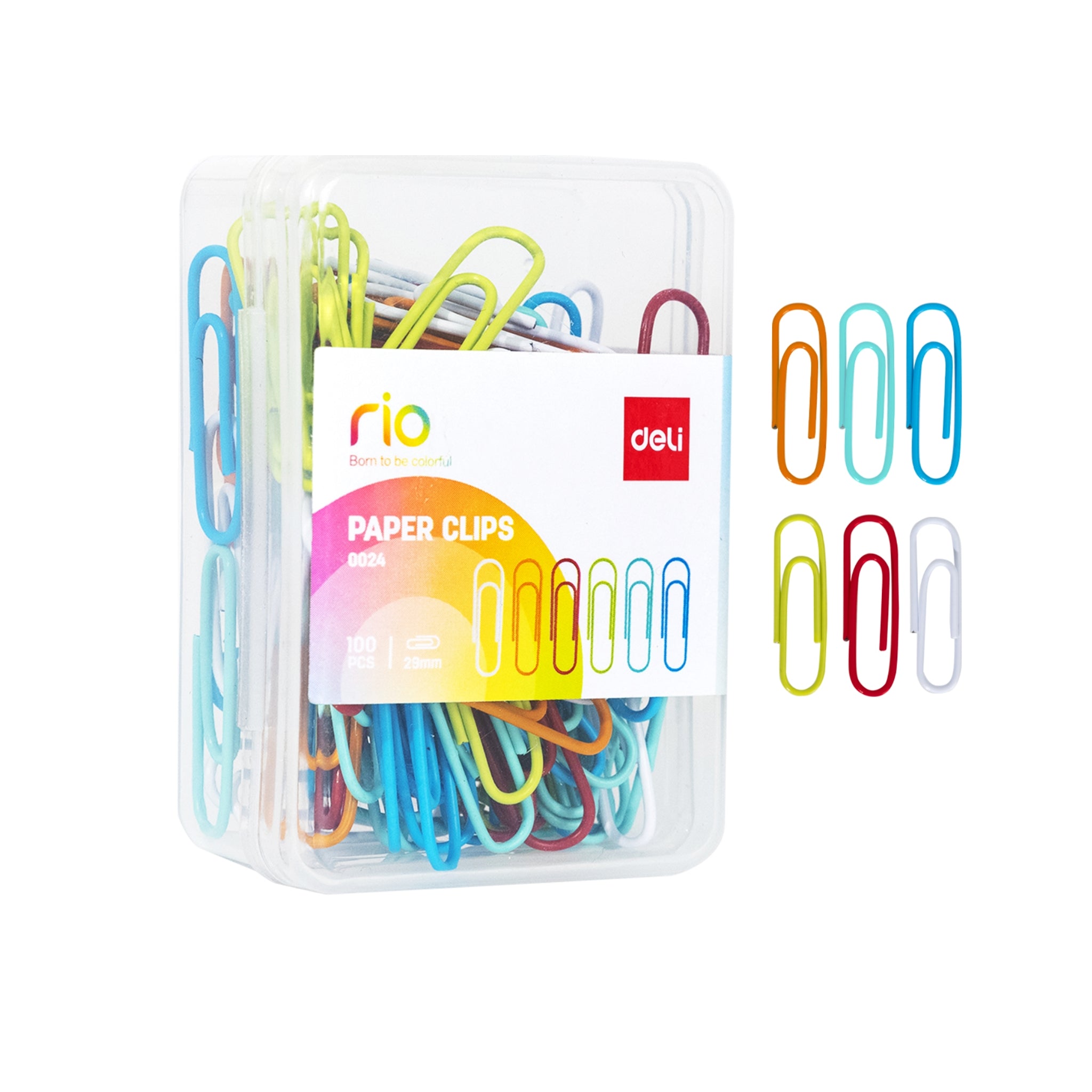 Colored Paper Clips - Deli