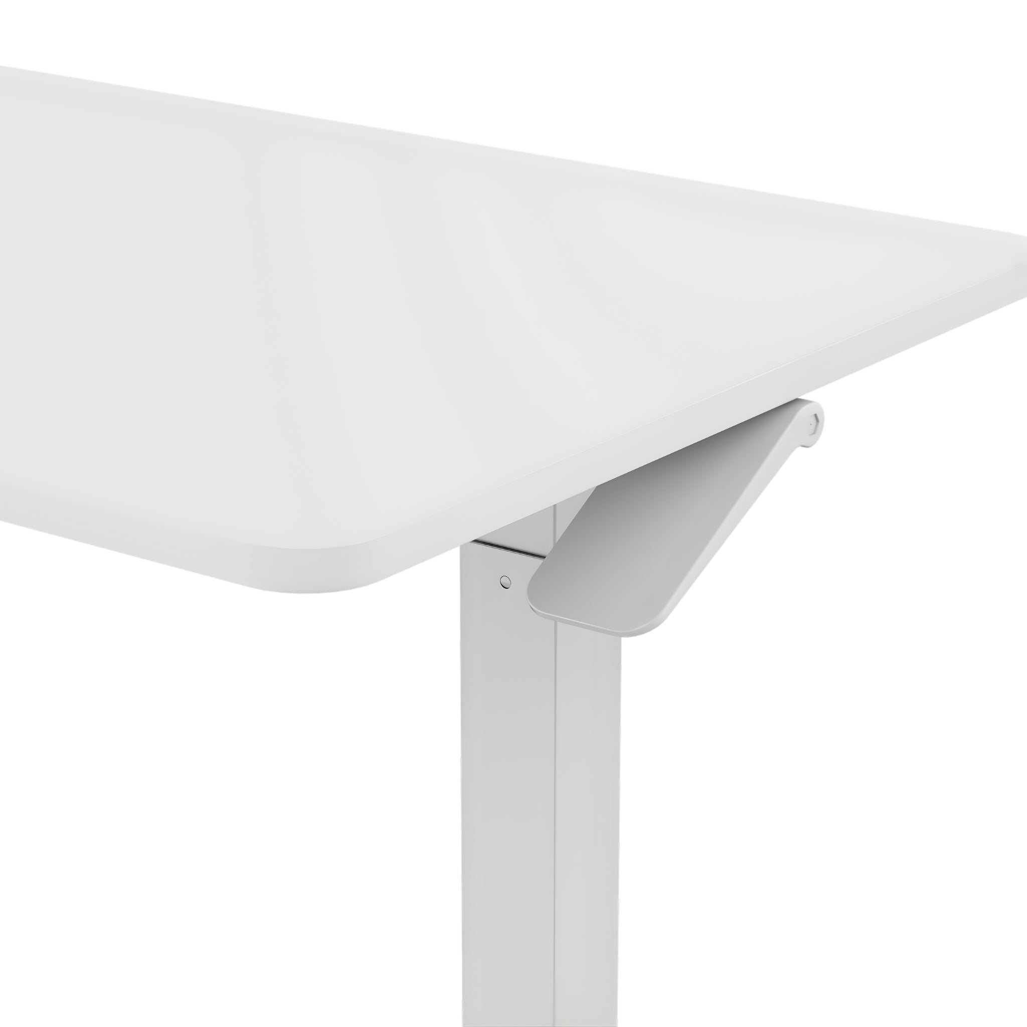 FlexiSpot Gas-Lift Adjustable Table – White PB Board (800 × 500 mm)