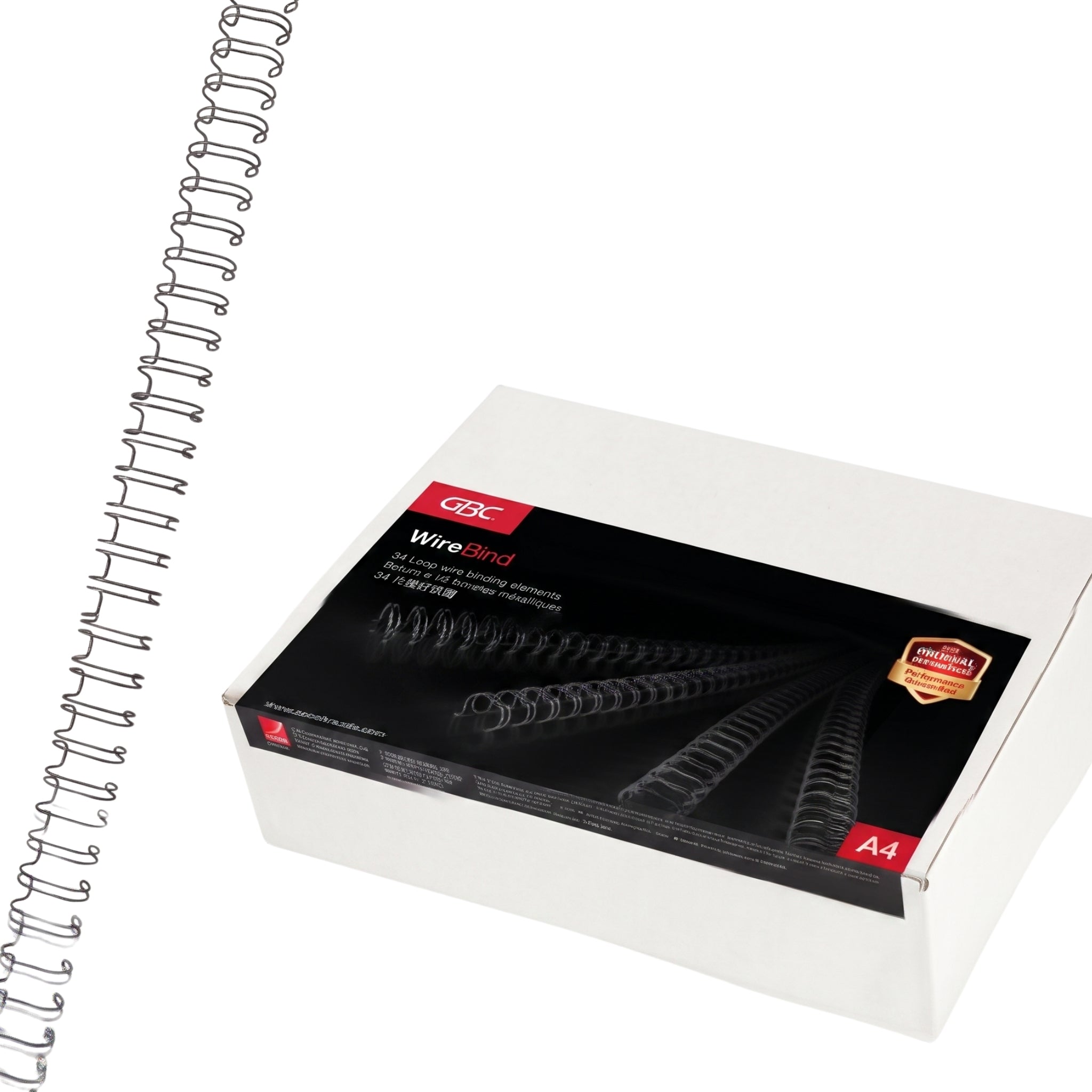 GBC WireBind Binding Wires 8 mm Black A4 34-Loop (Pack 100)