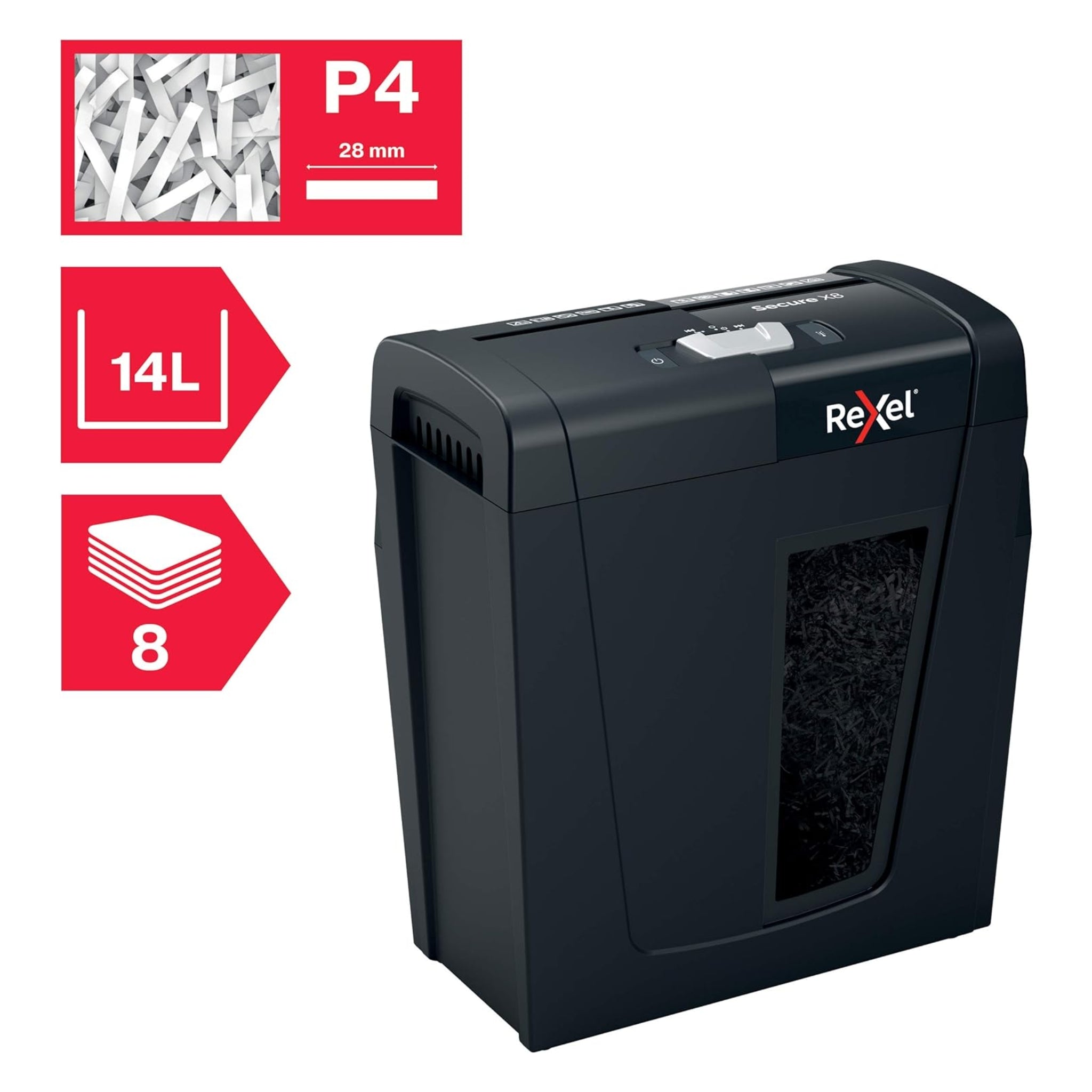 Rexel Secure X8 Cross Cut Paper Shredder