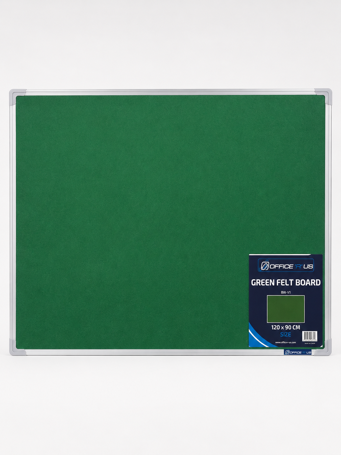 120 x 90cm Felt Notice Board with Aluminium Frame