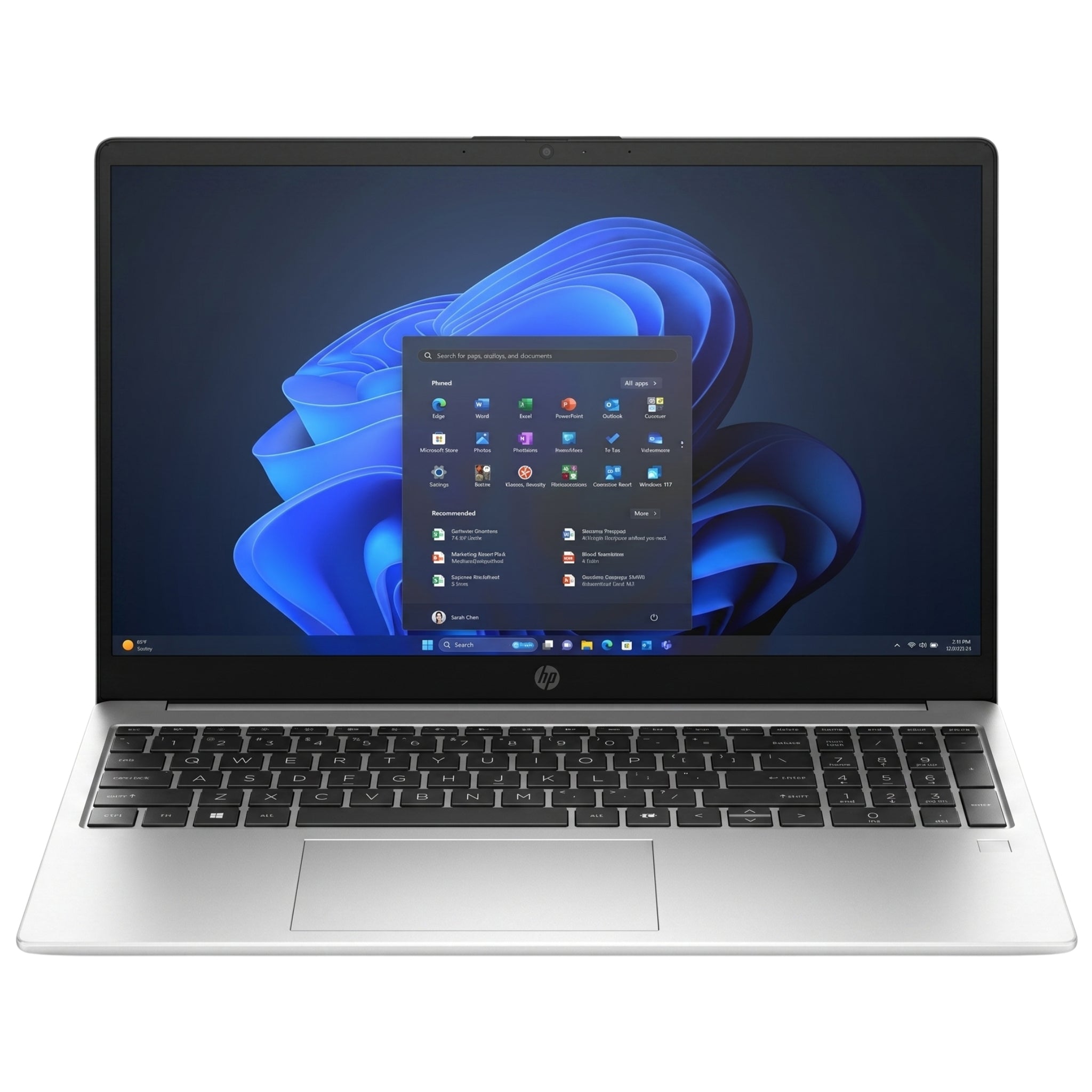 HP 250R G10 C17-150U 16GB RAM 512GB SSD 15.6" Screen Win11 Pro Natural Silver