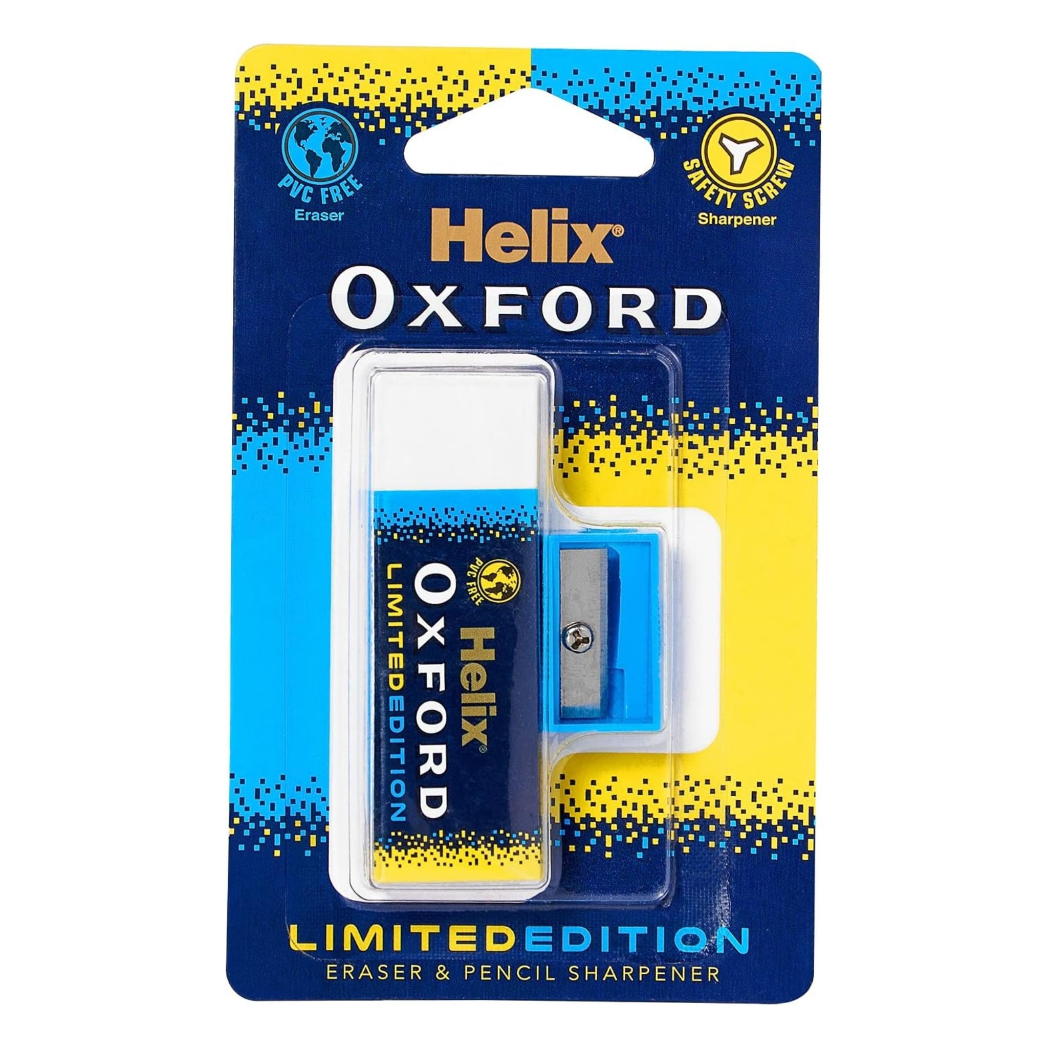 Helix Oxford Clash Eraser & Pencil Sharpener