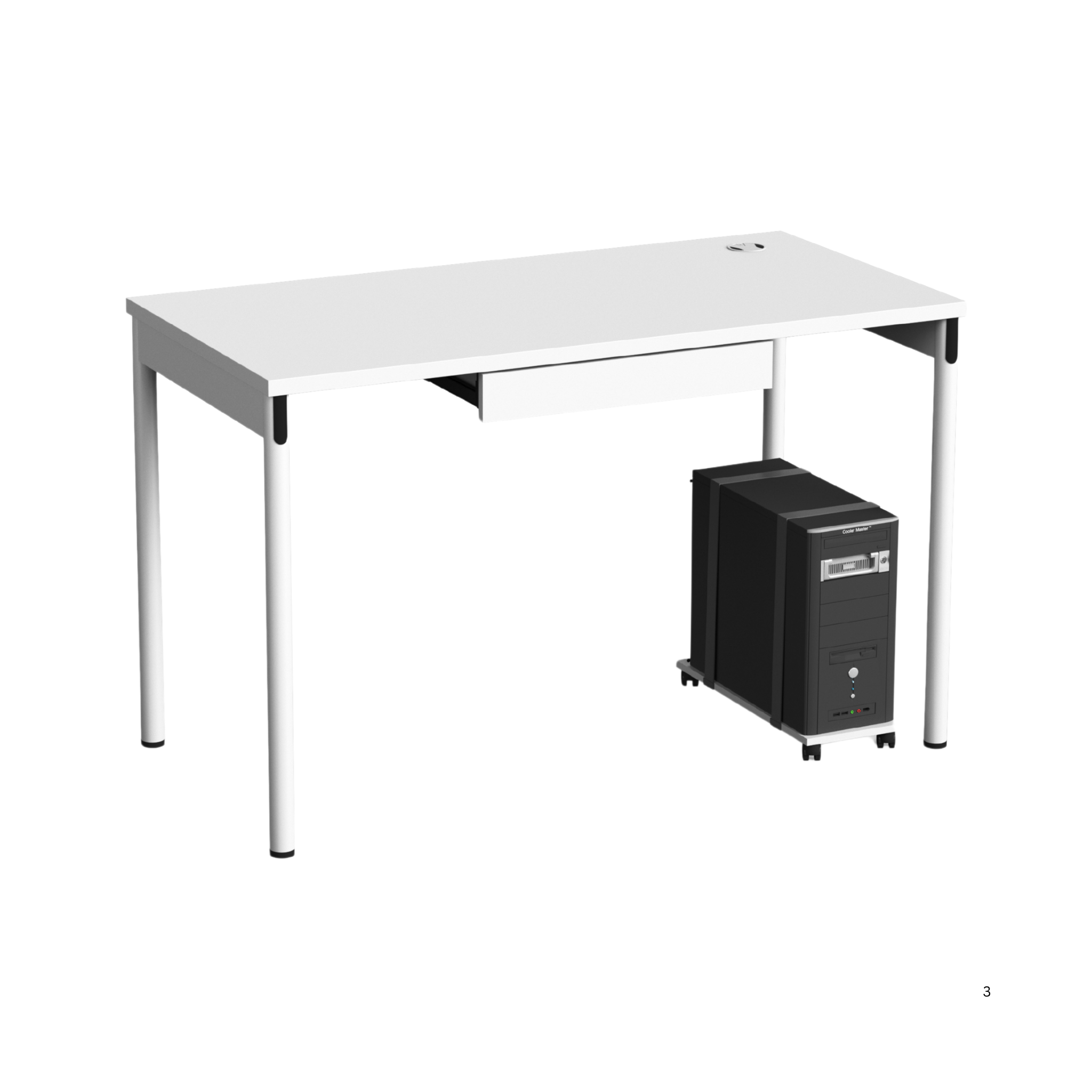 TD-N12 Office Table with CPU Stand