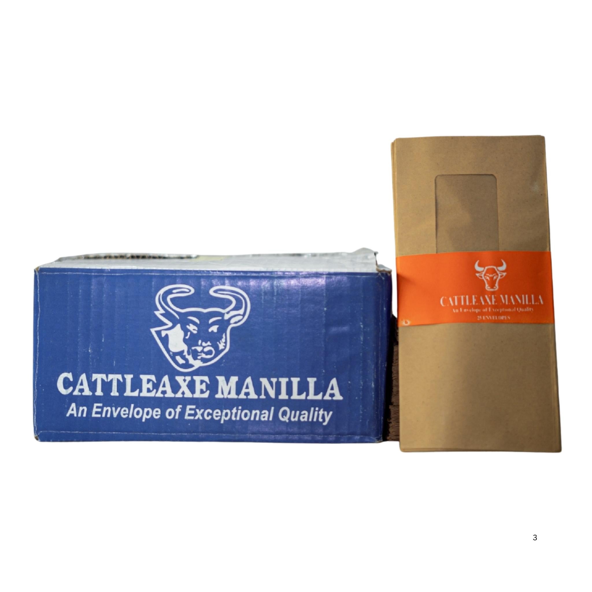Cattleaxe Manila Brown Envelopes 4.3 X 8.7