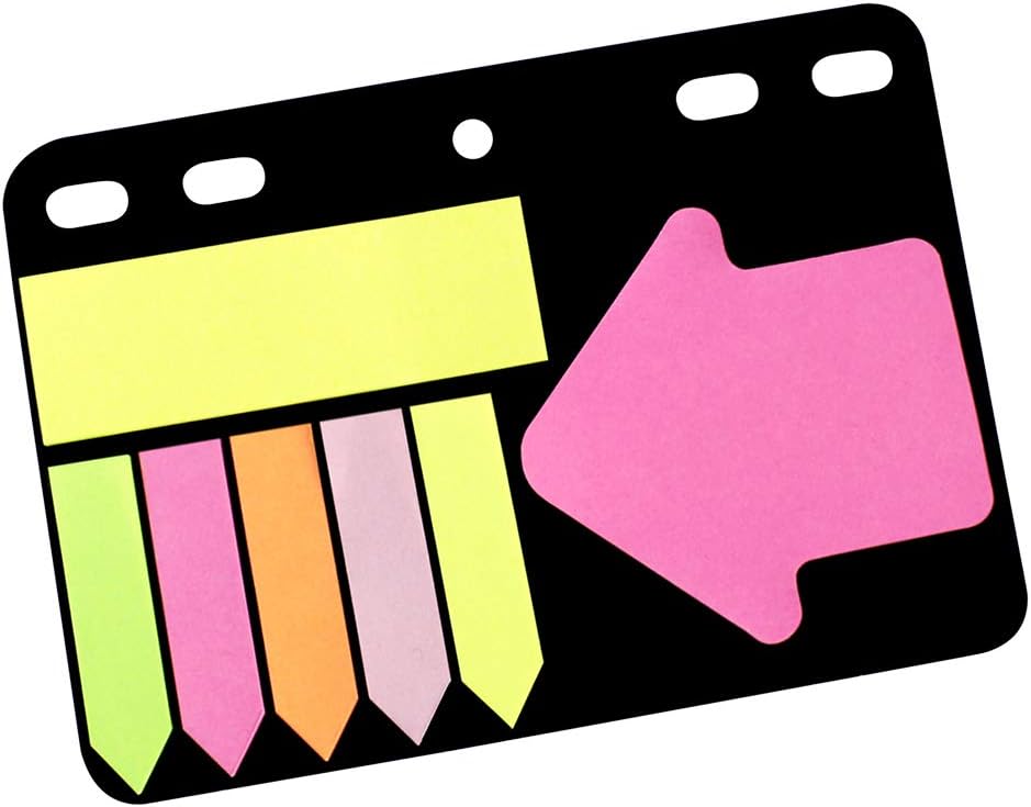 inFO Notes Brilliant Combo Set – 25 x 75 mm Yellow Marker, Arrow Page Markers & 70 x 70 mm Arrow Pink Notes (25 Sheets/Pad)