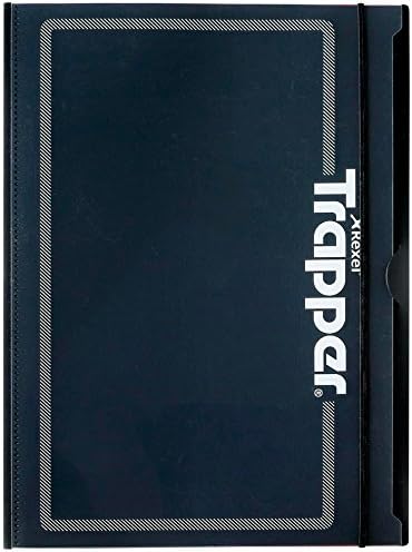 Rexel Trapper 8 Pocket Project Folder – Black