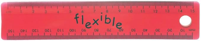 Helix 15Cm Tinted Flexi Ruler