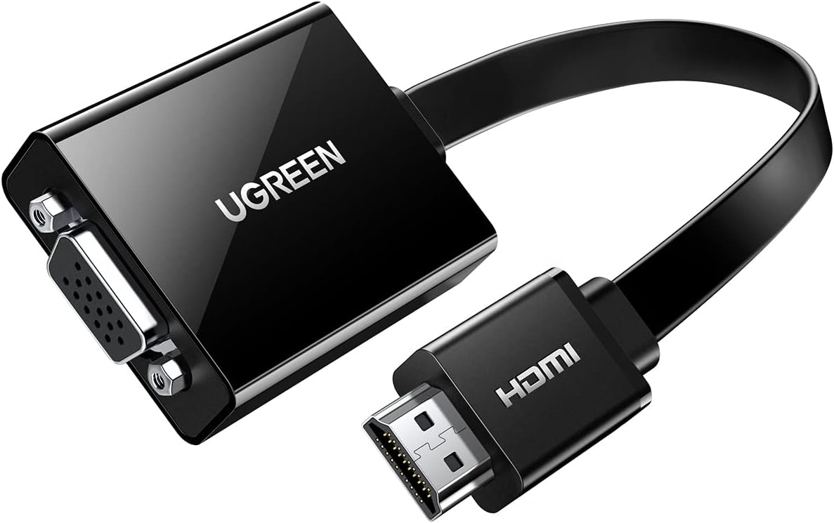 UGREEN HDMI to VGA Adapter Cable (Black)