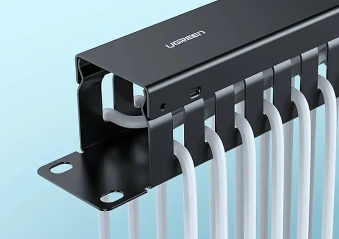 UGREEN NW128 24-Port Cable Management Panel (Black)