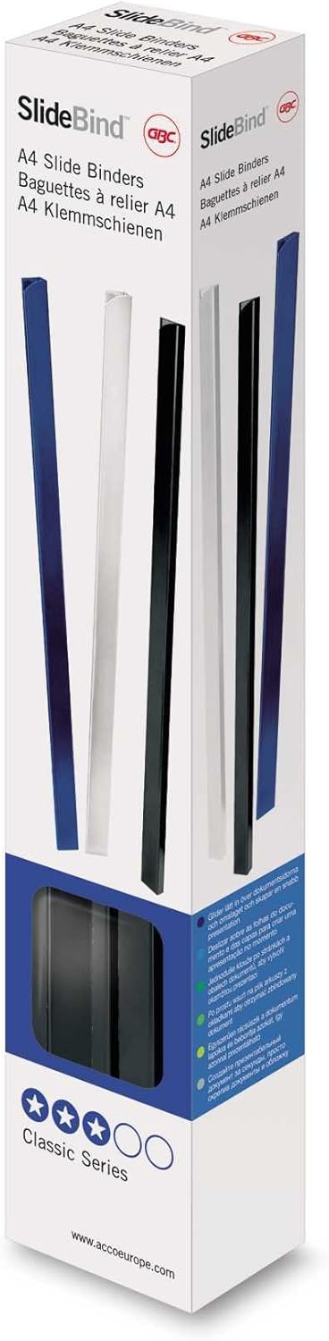 GBC Slide Binders 10 mm Black