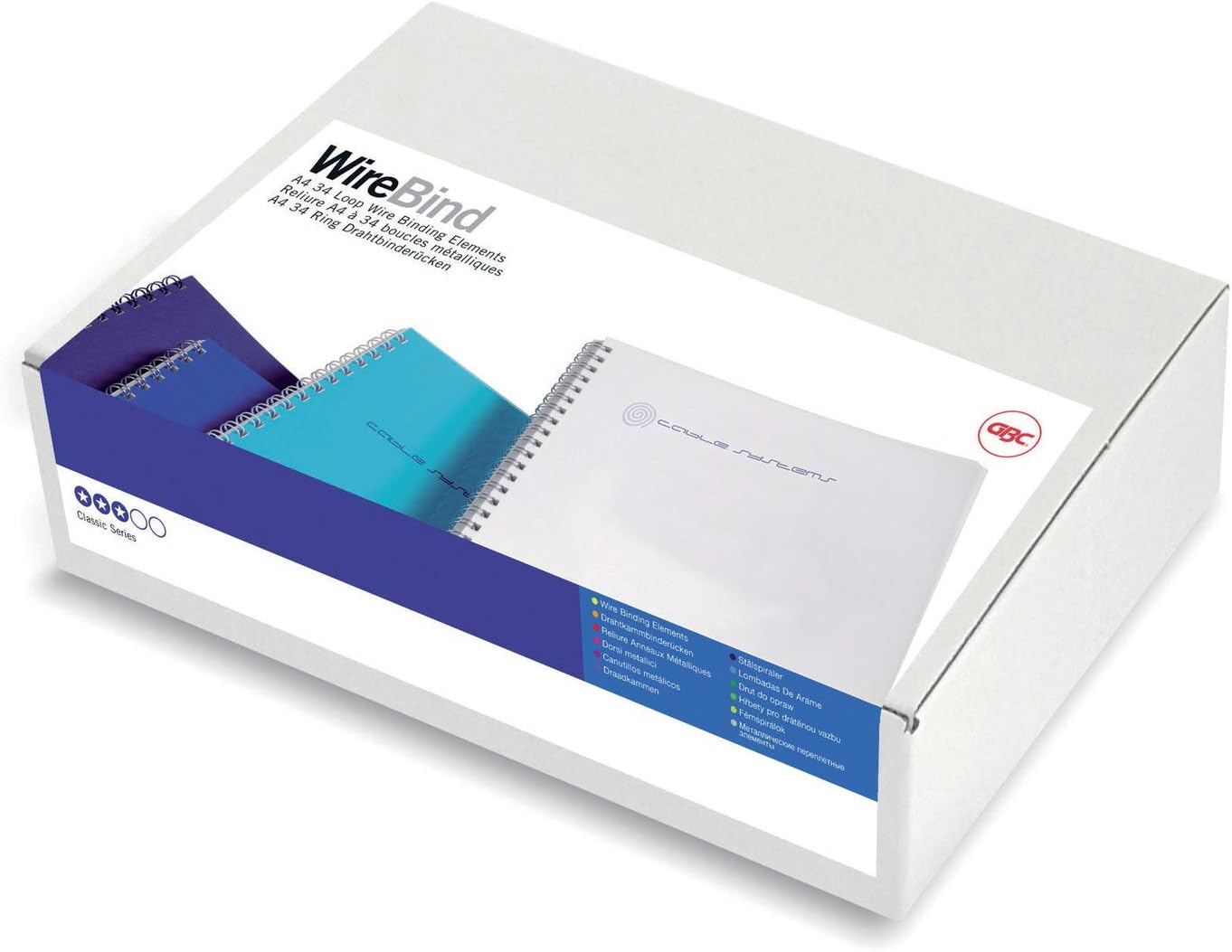 GBC WireBind Binding Wires 11 mm Black A4 34-Loop (Pack 100)