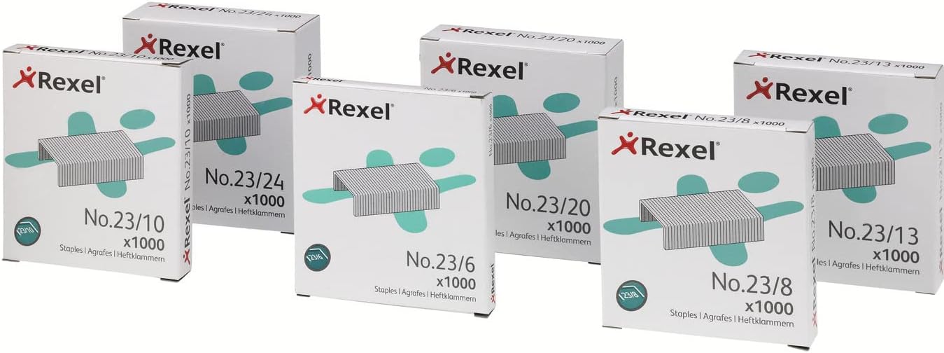 Rexel Heavy Duty Staples No.23, 13mm – 1000
