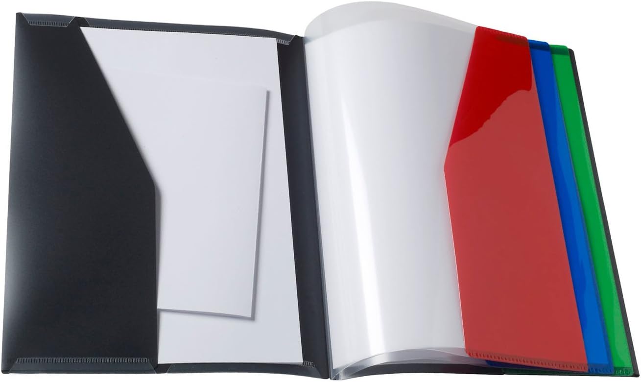 Rexel Trapper 8 Pocket Project Folder – Black