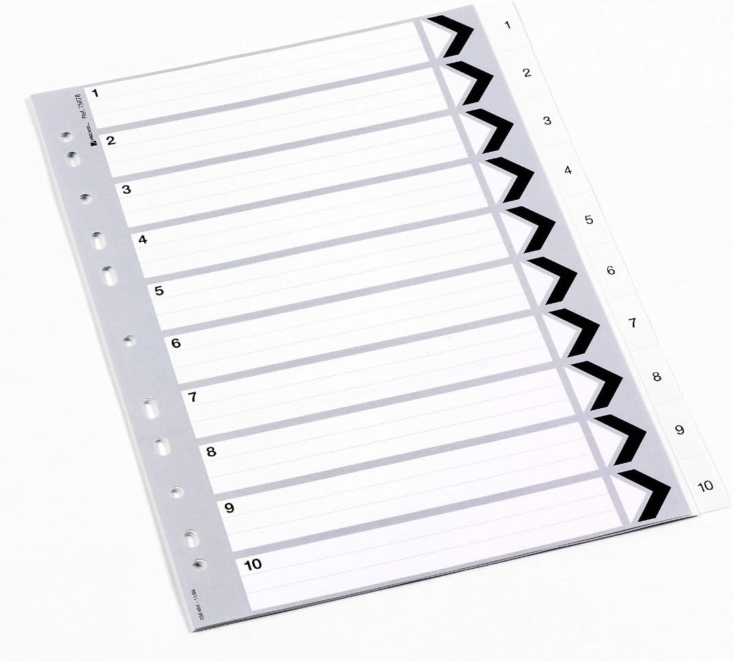 Rexel Polypropylene Index 1–10