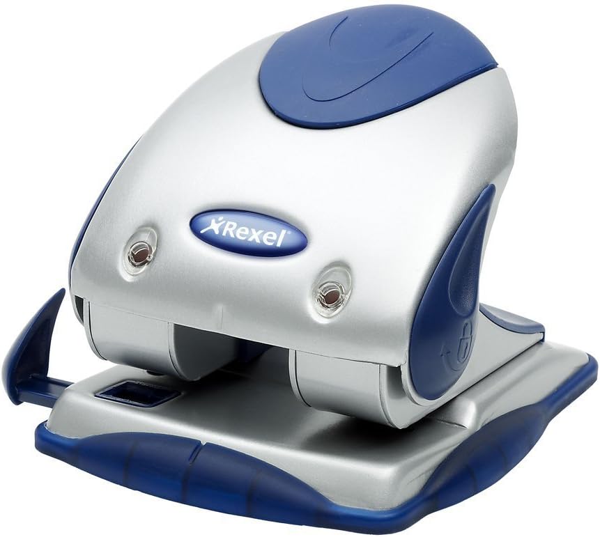 Rexel P240 Premium 2 Hole 40 Sheet Punch – Silver/Blue