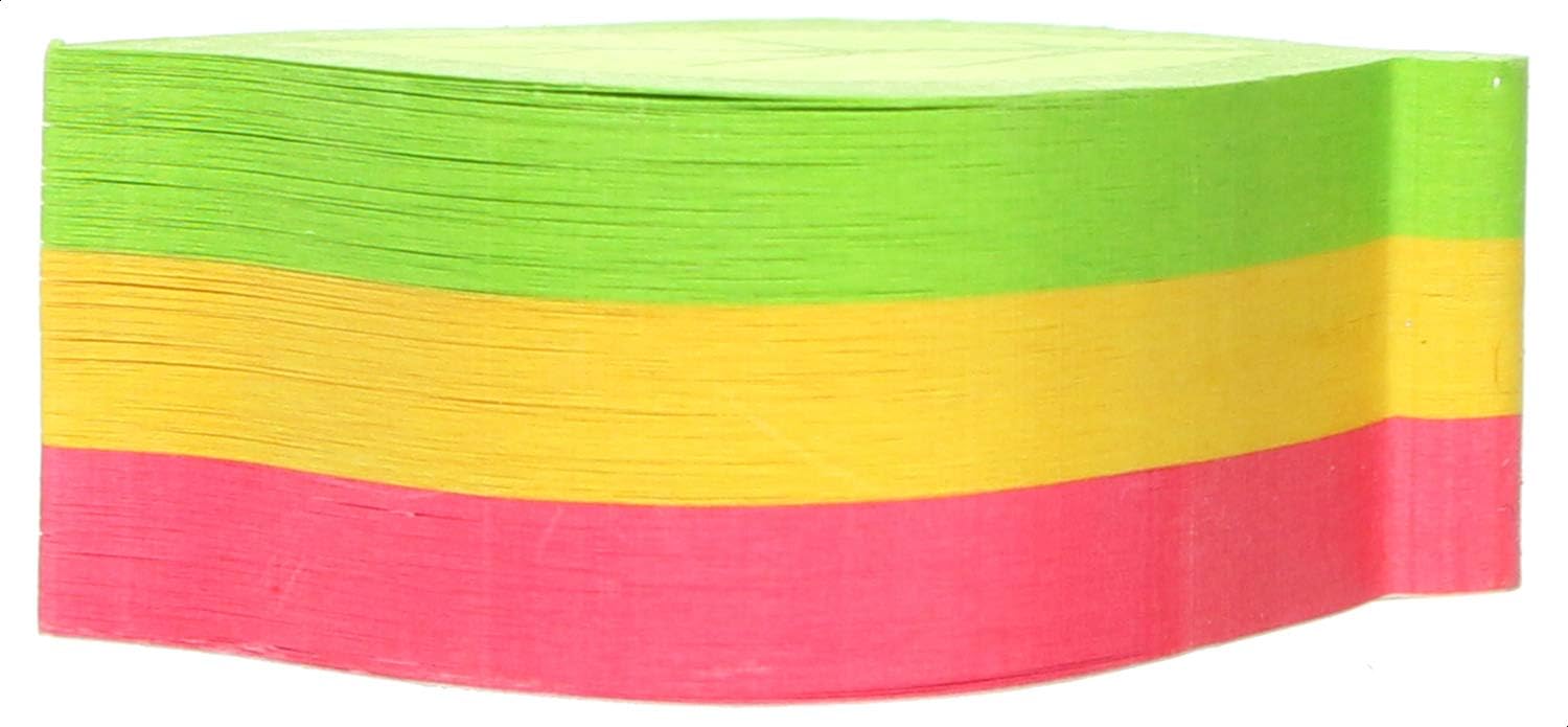 inFO Notes Mini Cube 50 x 50 mm “Leaf”, 225 Sheets – Green/Yellow/Pink