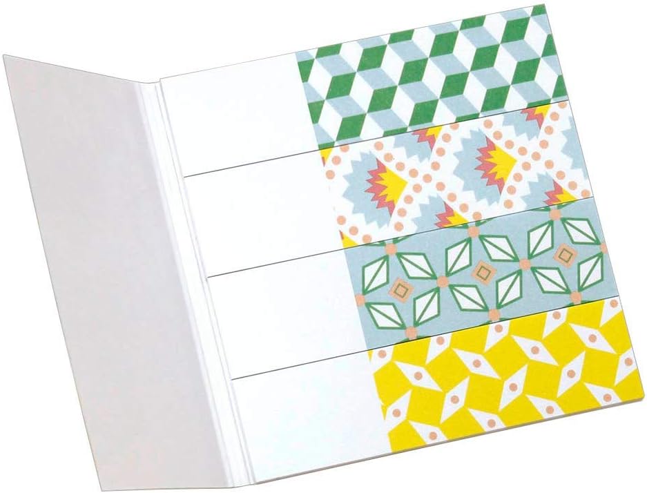 inFO Notes Paper Page Markers 18 x 70 mm “Petit Pan” Yellow/Green Sequence, 4 Pads (25 Sheets/Pad)