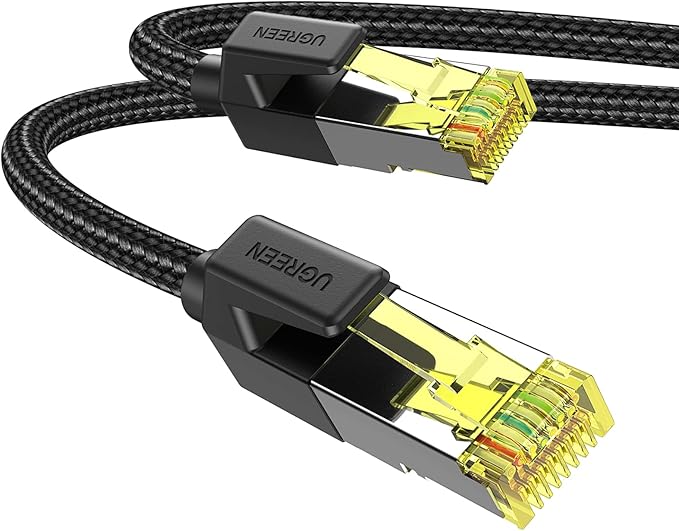 UGREEN Cat7 Ethernet Cable (2m, Braided, Black)