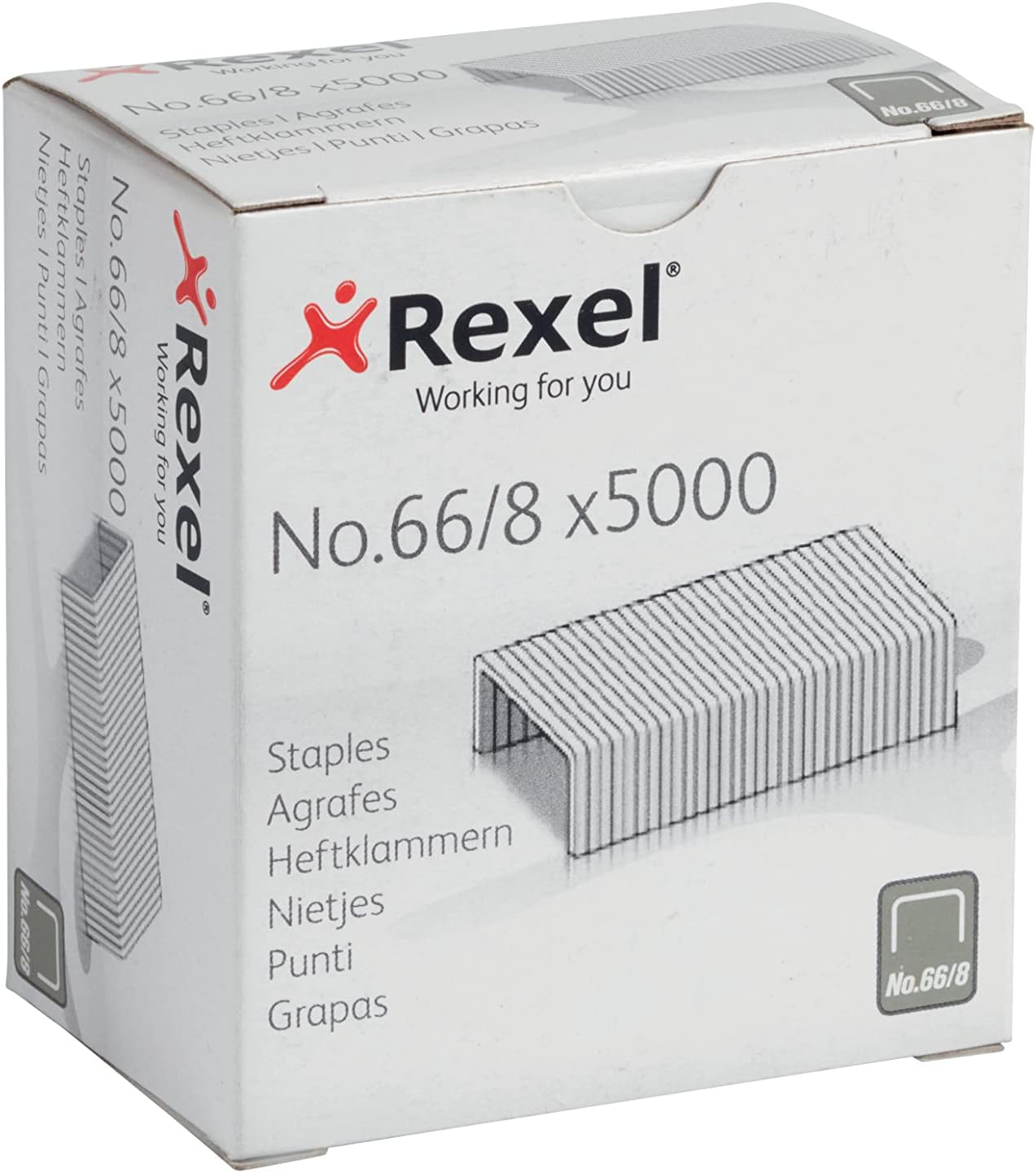 Rexel Heavy Duty Staples No.66, 8mm – 5000