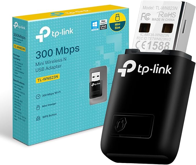 TP-Link 300 Mbps Mini Wireless N USB Adapter
