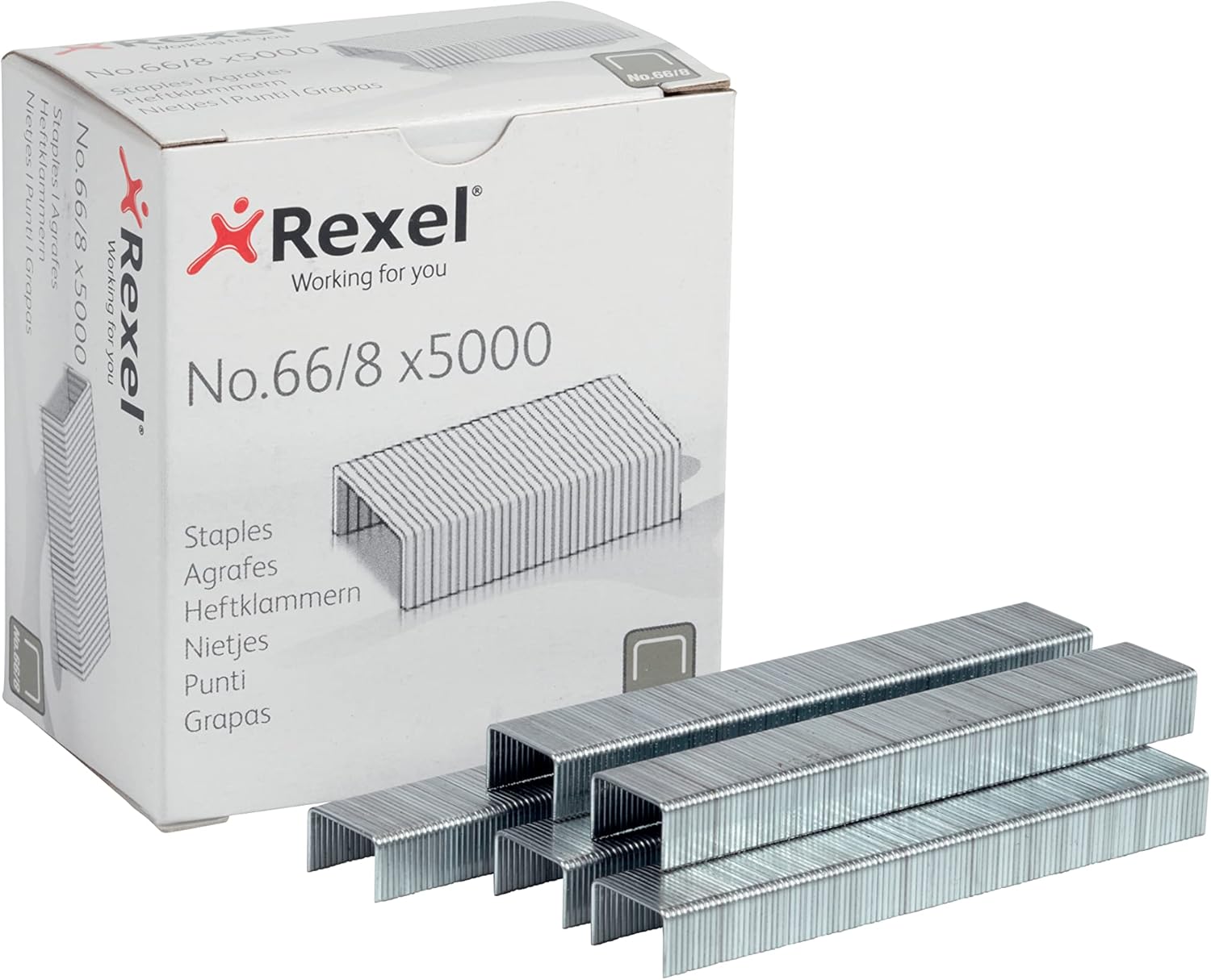 Rexel Heavy Duty Staples No.66, 8mm – 5000