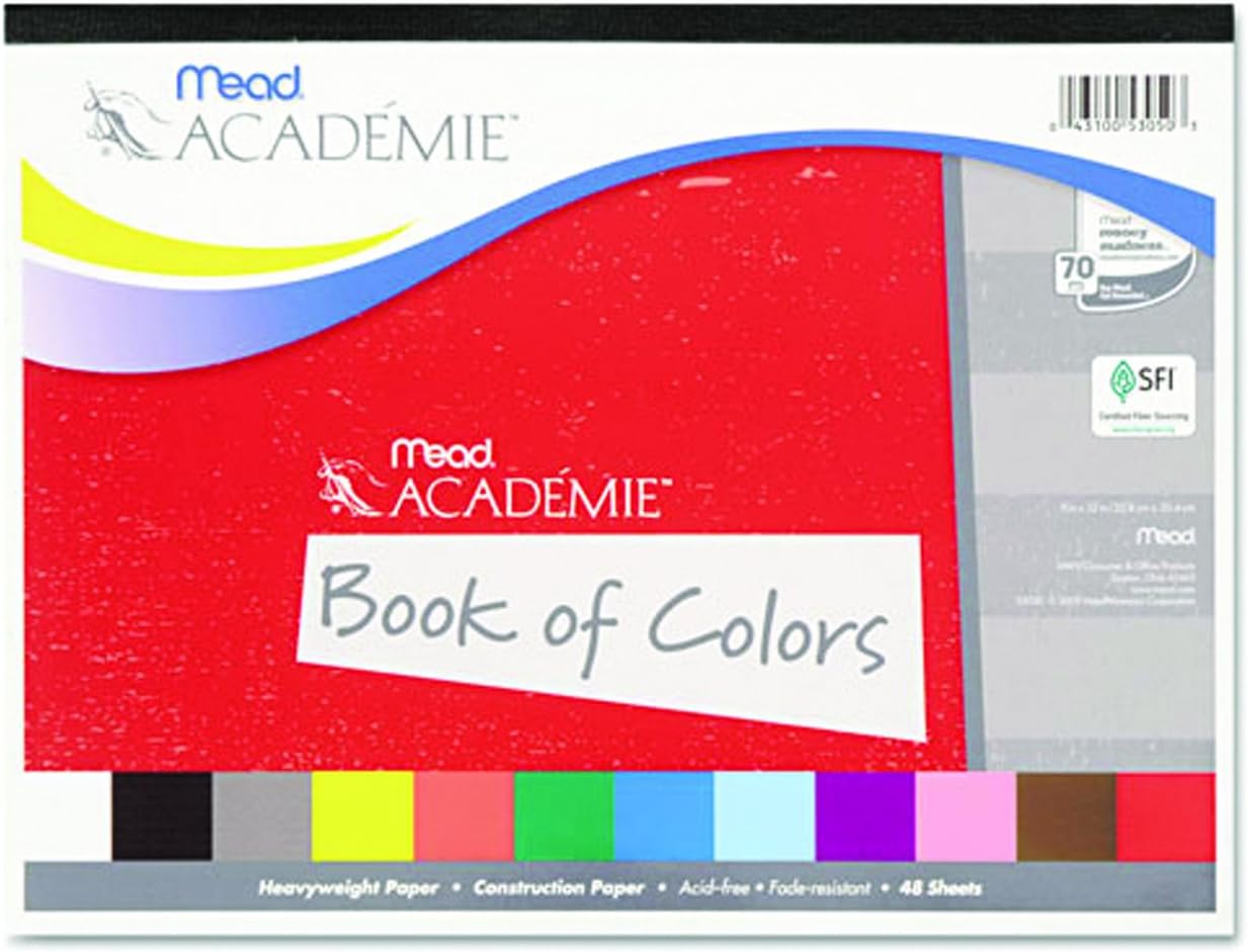 Mead Academie Book of Colours, 12" × 9", 48 Sheets