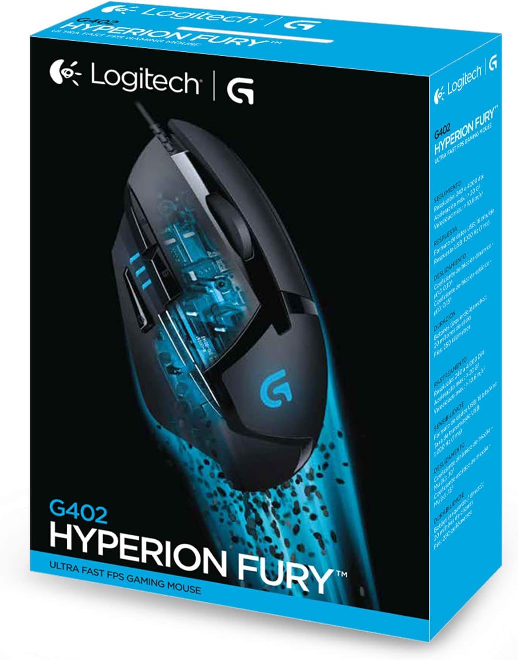 Logitech G402 Lightsync Gaming Mouse – Black