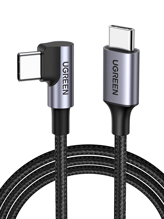 UGREEN 60W USB C to USB C Cable (Right Angle, 2m)