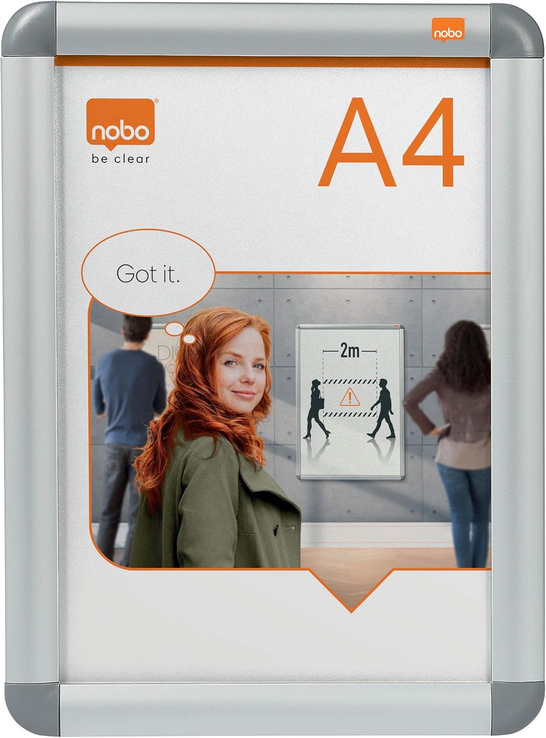 Nobo Clip Frame A4 – Aluminium