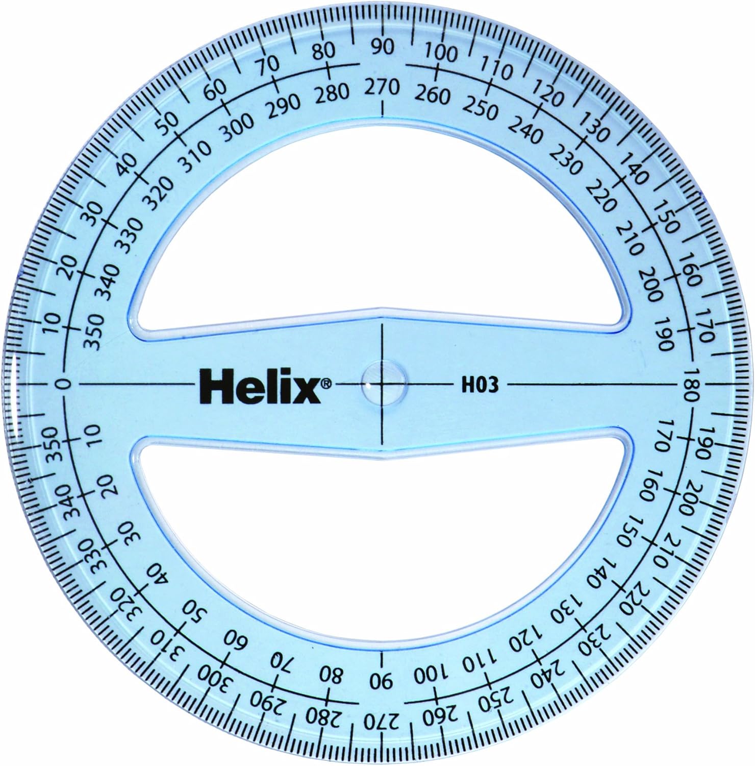 Helix Protractor 10 Cm 360 Degree Bulk