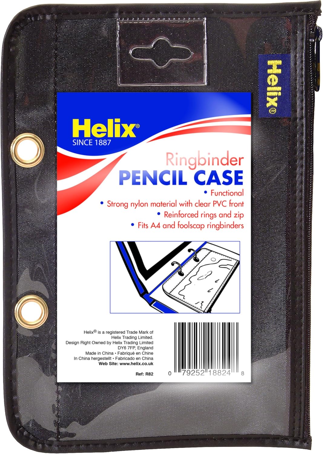 Helix Two Ring Binder Pencil Case