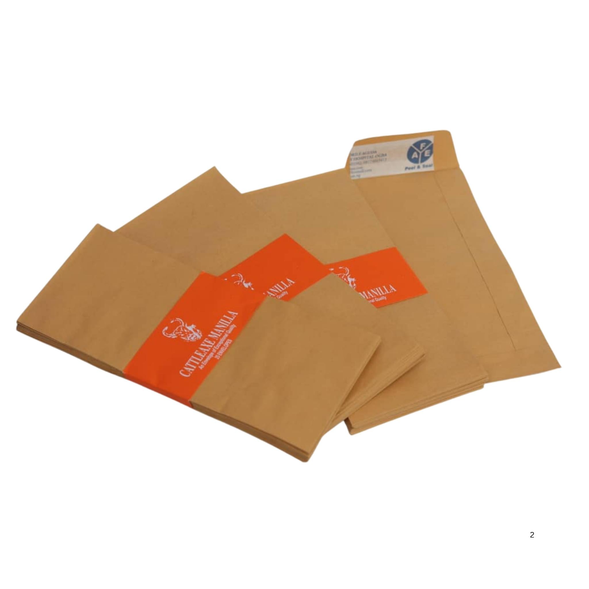 Cattleaxe Manila Brown Envelopes 9 X 4