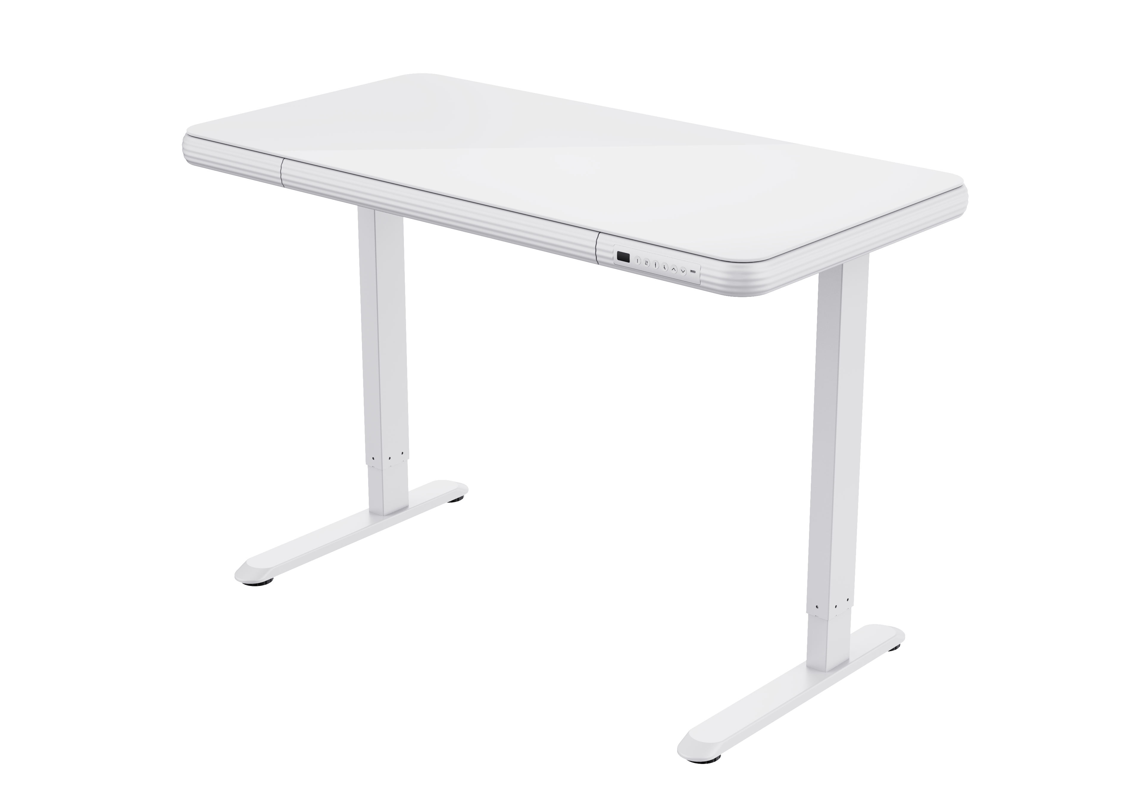 FlexiSpot Standing Desk – Glass Top (UK Plug)