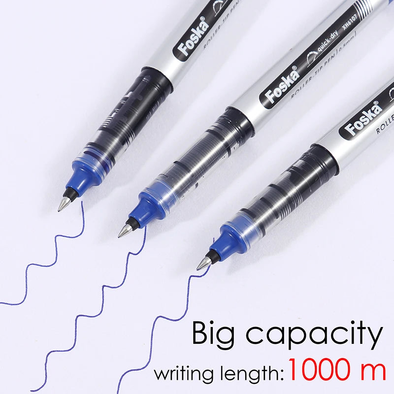 Roller Pen 0.5mm Blue Ink – Pack of 3