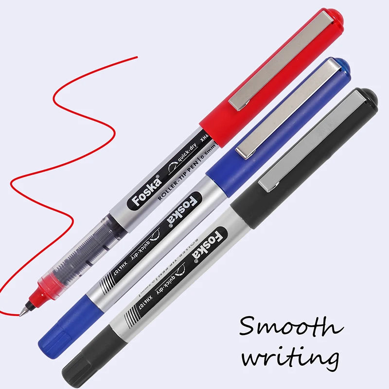 Roller Pen Set 0.5mm – Black, Blue and Red Pack of 3