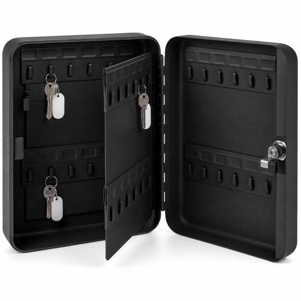 Ashford Safes KB0302K Key Box (48 Keys) - Black - Office R Us