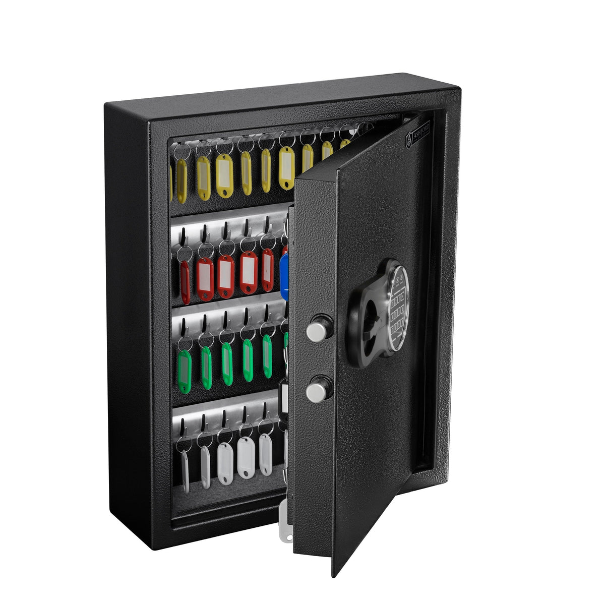 Ashford Safes KS1602E Key Safe (71 Keys) - Open Angle - Office R Us