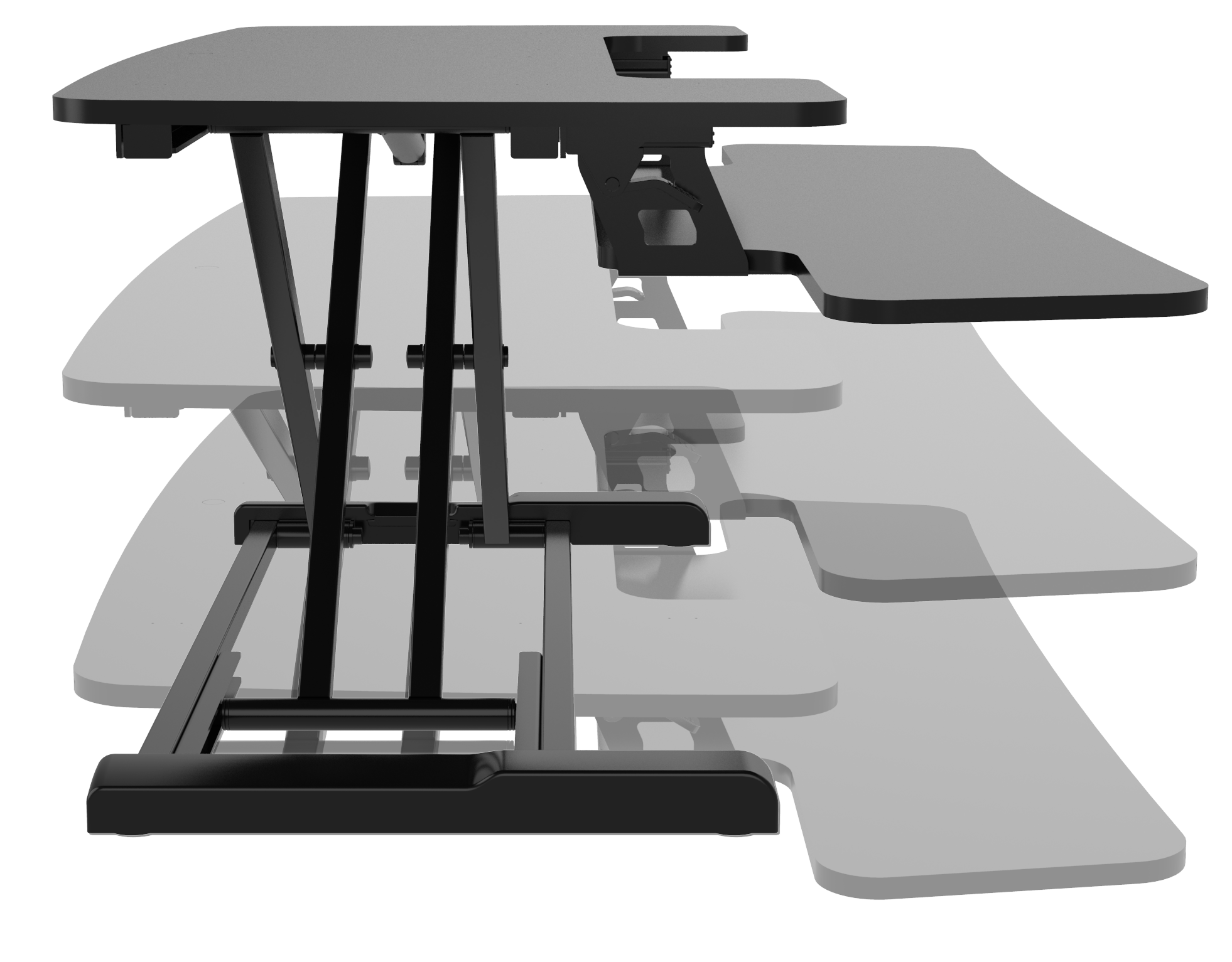 FlexiSpot Sit-and-Stand Desk Converter – Black