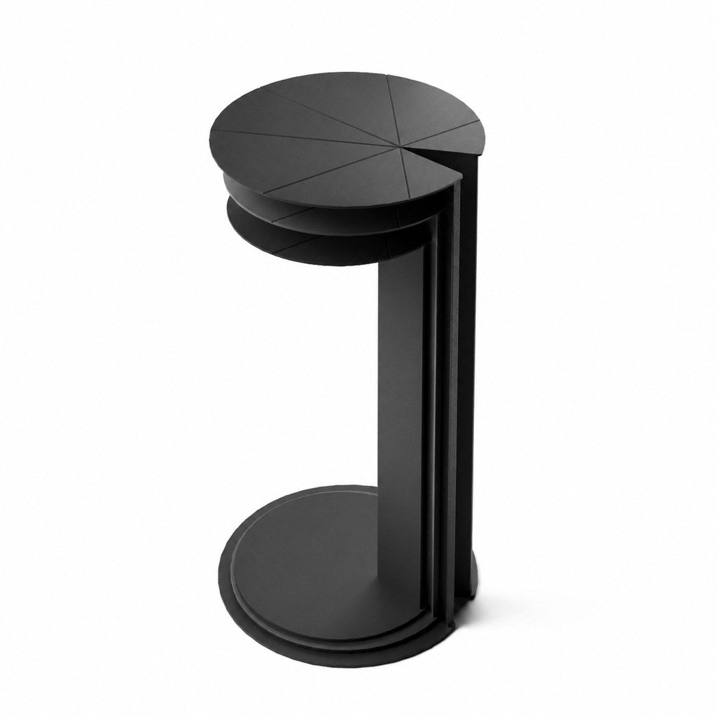 CT-10 - Nest of 3 Coffee Tables - Black Nested - Office R Us Lagos